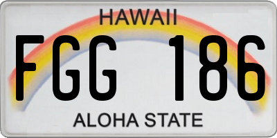 HI license plate FGG186
