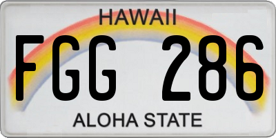 HI license plate FGG286