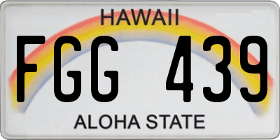 HI license plate FGG439