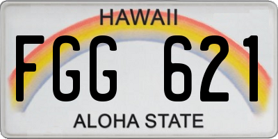 HI license plate FGG621