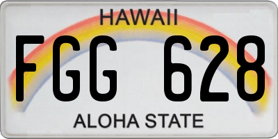 HI license plate FGG628