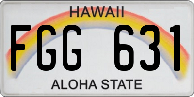 HI license plate FGG631