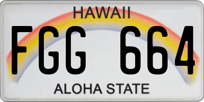 HI license plate FGG664