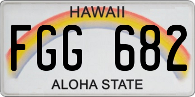 HI license plate FGG682