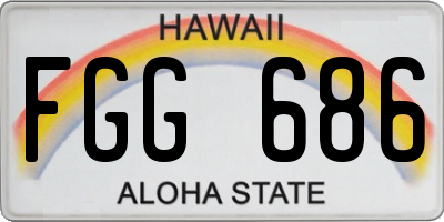 HI license plate FGG686