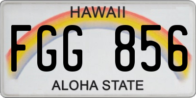 HI license plate FGG856