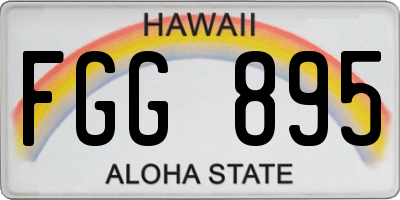 HI license plate FGG895