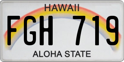 HI license plate FGH719