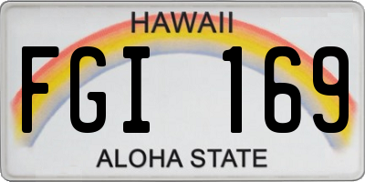 HI license plate FGI169