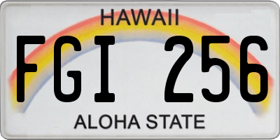 HI license plate FGI256