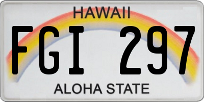HI license plate FGI297