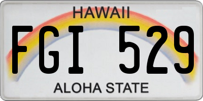 HI license plate FGI529