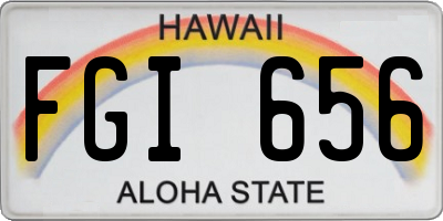 HI license plate FGI656