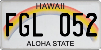 HI license plate FGL052