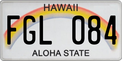 HI license plate FGL084