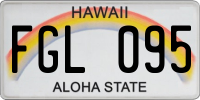 HI license plate FGL095
