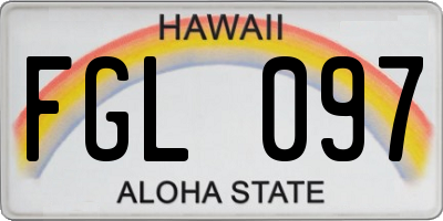 HI license plate FGL097
