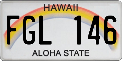 HI license plate FGL146