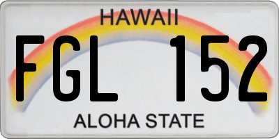 HI license plate FGL152
