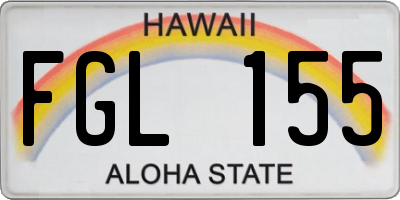 HI license plate FGL155