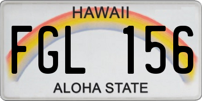 HI license plate FGL156