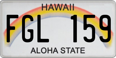HI license plate FGL159