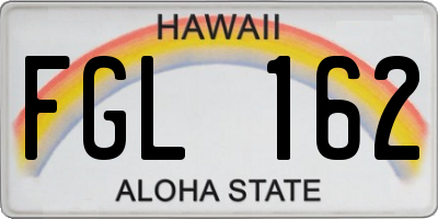 HI license plate FGL162