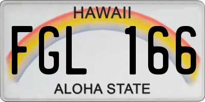 HI license plate FGL166