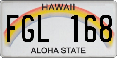 HI license plate FGL168