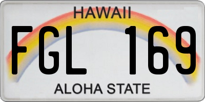 HI license plate FGL169