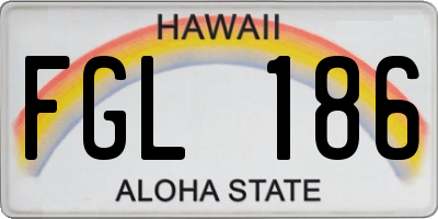HI license plate FGL186