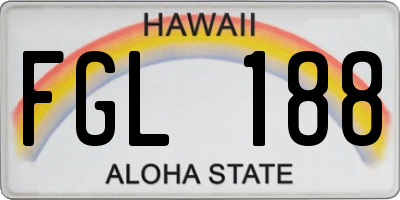 HI license plate FGL188