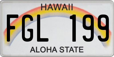 HI license plate FGL199