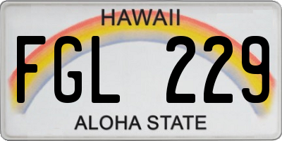 HI license plate FGL229