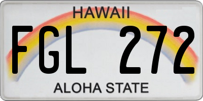 HI license plate FGL272