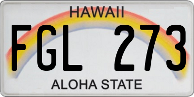 HI license plate FGL273