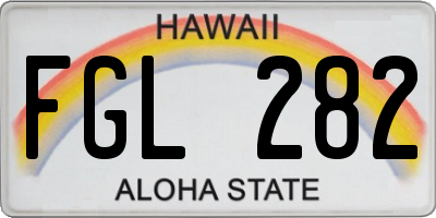 HI license plate FGL282