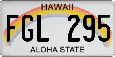 HI license plate FGL295