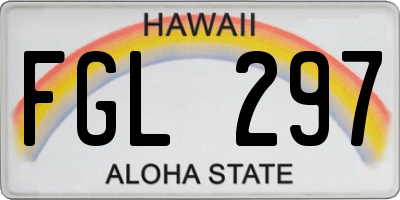 HI license plate FGL297