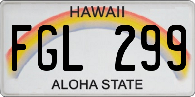 HI license plate FGL299