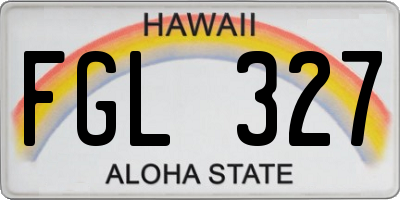 HI license plate FGL327