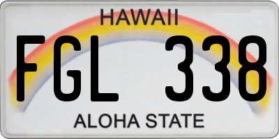 HI license plate FGL338