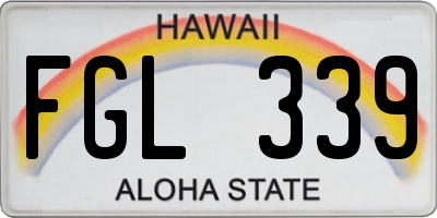 HI license plate FGL339