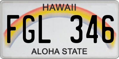 HI license plate FGL346