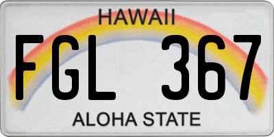 HI license plate FGL367