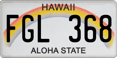 HI license plate FGL368