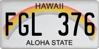 HI license plate FGL376