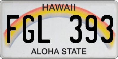 HI license plate FGL393