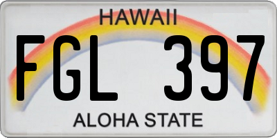 HI license plate FGL397