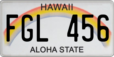 HI license plate FGL456